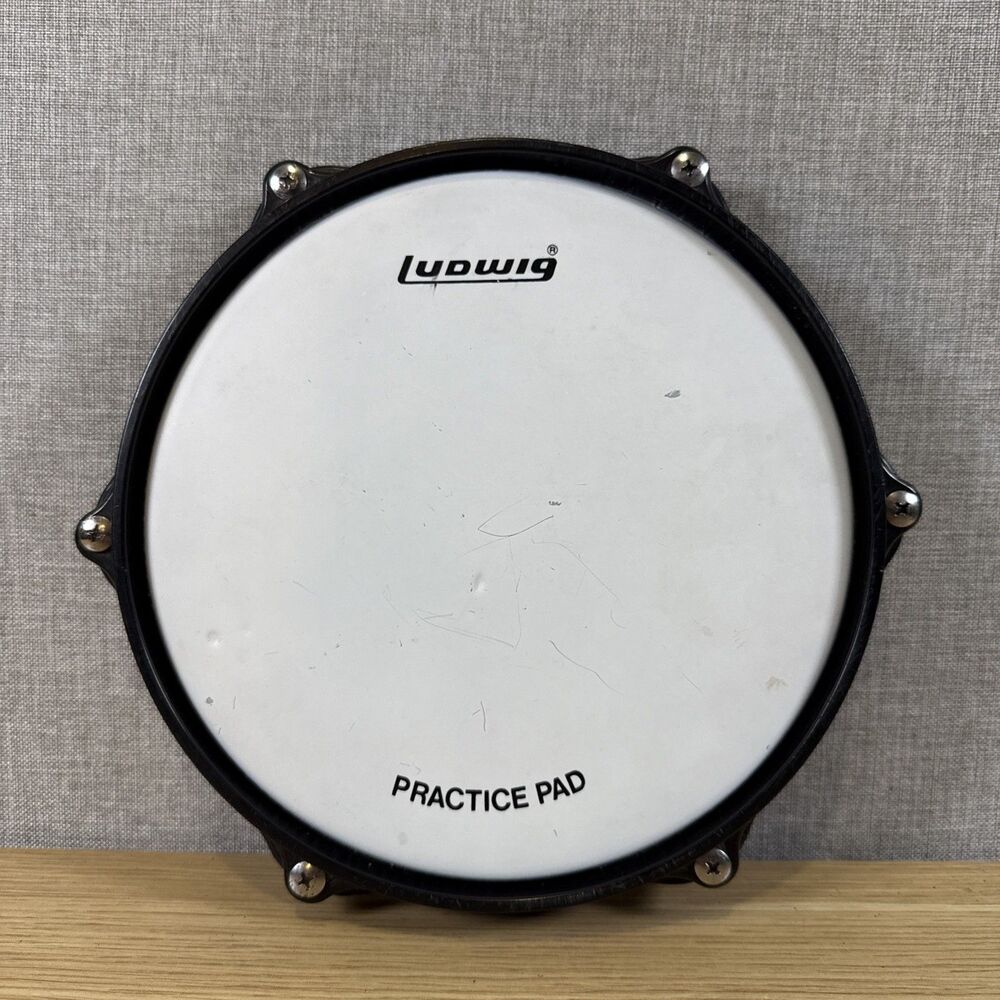 Ludwig L379 Tunable 8 In. Practice Pad Drum Band Marching Good Condition -H1